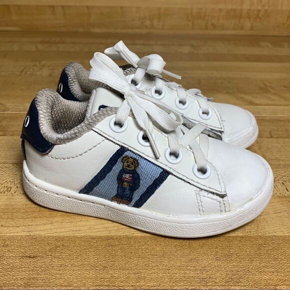 Toddler Polo Ralph Lauren Quilton Bear Shoes 4 - Picture 1 of 7